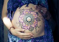 рисунки на животе у беременных 4