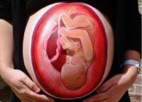 рисунки на животе у беременных 7